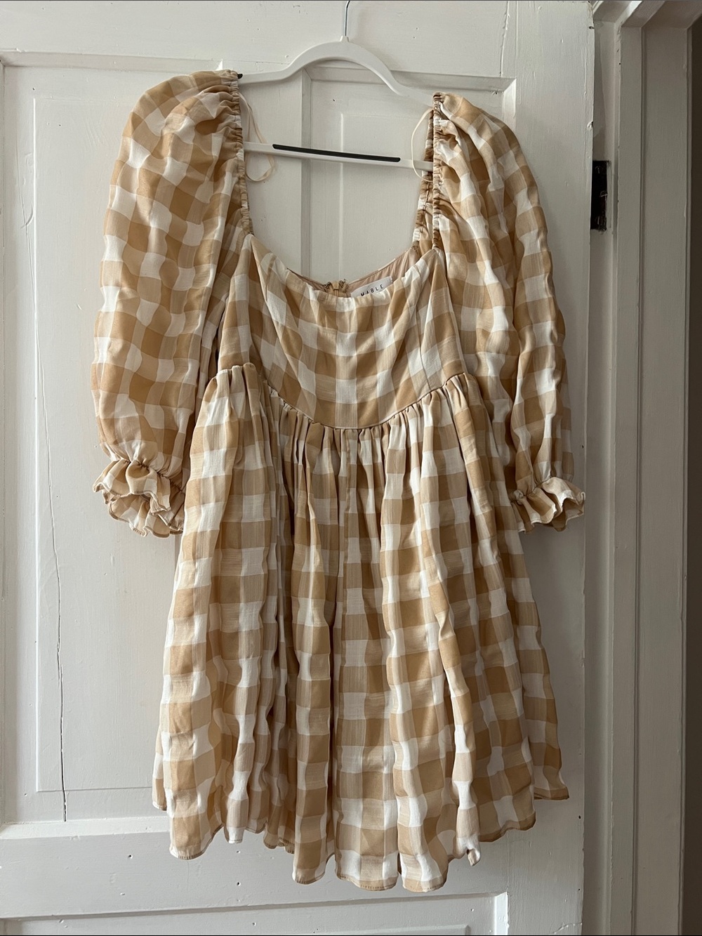 Mable plaid gingham dress L